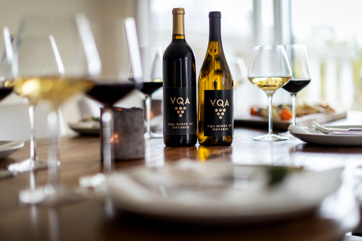 VQA Wine served at a home